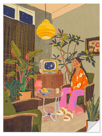 Naklejka na ścianę Tv room