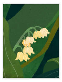 Wall print Lily of the valley - Gigi Rosado