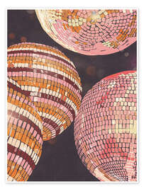 Wall print Disco balls - Gigi Rosado