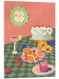 Tableau en verre acrylique Cheery cake - Gigi Rosado