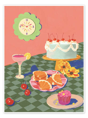 Póster Cheery cake
