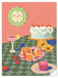 Wall sticker Cheery cake - Gigi Rosado