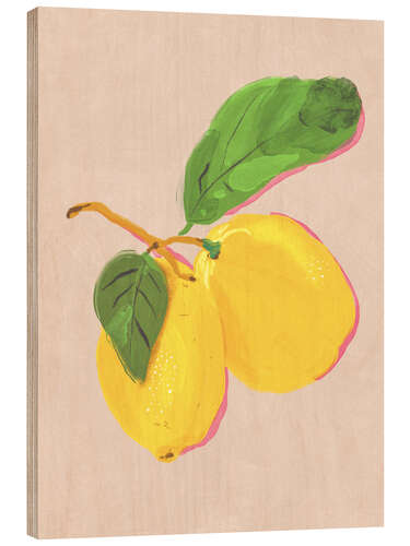 Trätavla Lemons