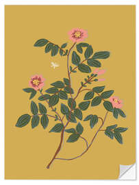 Wandsticker Wildrose