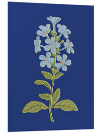 Tableau en PVC Blue flower