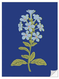 Wall sticker Blue flower