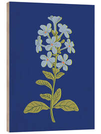 Tableau en bois Blue flower