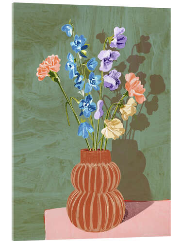 Obraz na szkle akrylowym Pastel bouquet