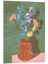 Obraz na szkle akrylowym Pastel bouquet