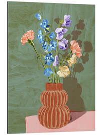 Magnettafel Pastellfarbener Blumenstrauß