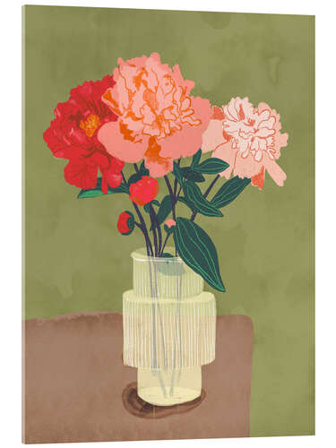 Acrylglas print Peonies