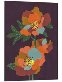 Magnettafel Zauberhafte Blumen