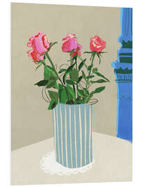 Hartschaumbild Rosen