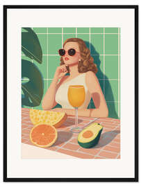 Gerahmter Kunstdruck Sommerstimmung