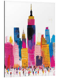 Cuadro de aluminio New York City in Pink