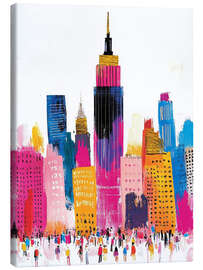 Lienzo New York City in Pink