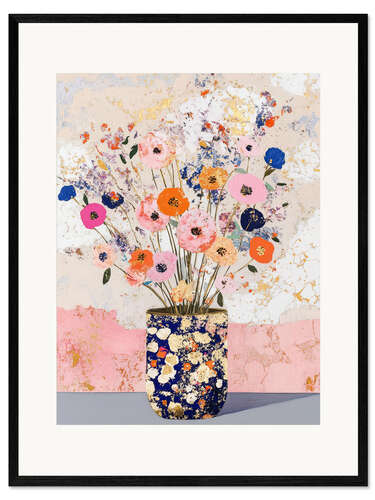 Ingelijste kunstdruk Beautiful Poppies II