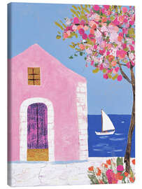 Lerretsbilde Santorini seascape