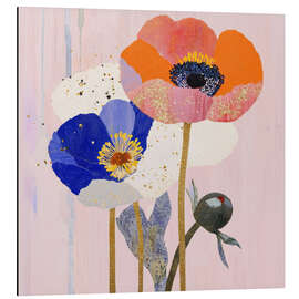 Aluminium print Abstract Poppies