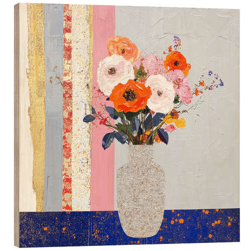 Tableau en bois The Alchemy of Blossoms