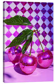 Tableau sur toile 70's Inspired Cherries - LSR Design Studio