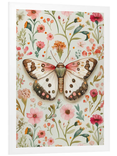 Foam board print Botanical Butterfly I