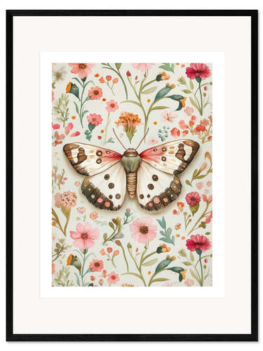 Framed art print Botanical Butterfly I