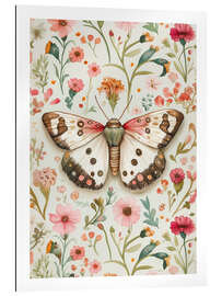 Quadro em plexi-alumínio Botanical Butterfly I