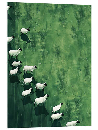 Tableau en plexi-alu Wandering Sheep