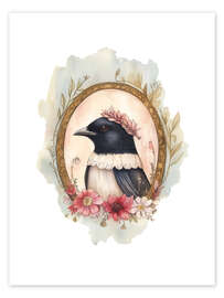 Wall print Bird Portrait I - Dutch Lady