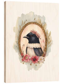 Trätavla Bird Portrait I
