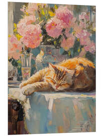 Hartschaumbild Ingwer-Katze