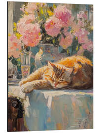 Magnettafel Ingwer-Katze