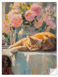 Naklejka na ścianę Ginger Cat - LSR Design Studio