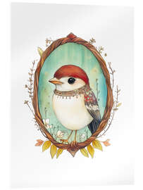 Acrylic print Bird Portrait II - Dutch Lady
