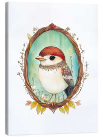 Canvas print Bird Portrait II - Dutch Lady