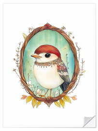 Wandsticker Vogelporträt II