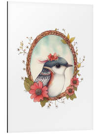 Aluminium print Bird Portrait III - Dutch Lady