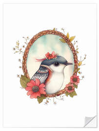 Wandsticker Vogelporträt III