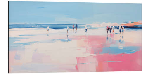 Stampa su alluminio Pink Beach