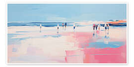 Wall print Pink Beach - Arlington Prints