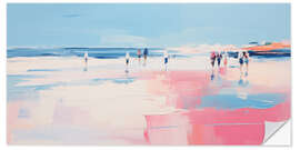 Sticker mural Pink Beach