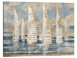 Alumiinitaulu Regatta Collage, Gold - Paul Brent