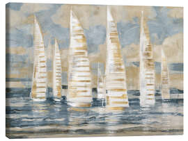 Canvas print Regatta Collage, Gold - Paul Brent