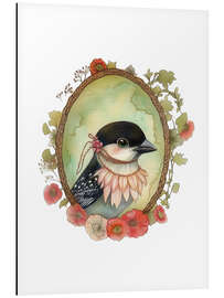 Aluminium print Bird Portrait IV - Dutch Lady
