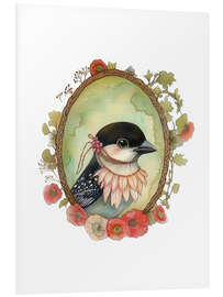 Hartschaumbild Vogelporträt IV