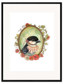 Gerahmter Kunstdruck Vogelporträt IV