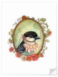 Wandsticker Vogelporträt IV