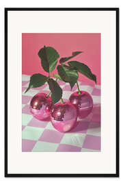 Gerahmter Kunstdruck Disco-Kirschen