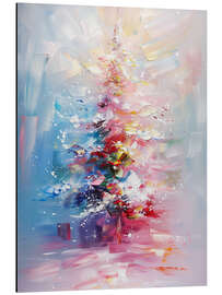 Stampa su alluminio Colourful Christmas Tree